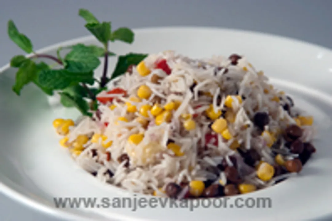 बलेक बीन एणड राइस सैलड