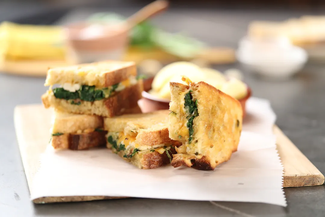 Feta & Spinach Grilled Cheese 1 - YT