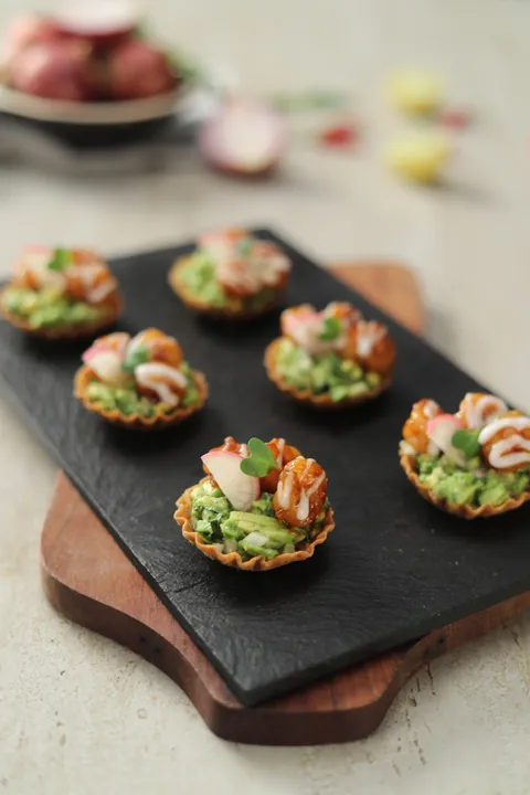 Avocado and Prawn Mini Tartlets 1 - YT