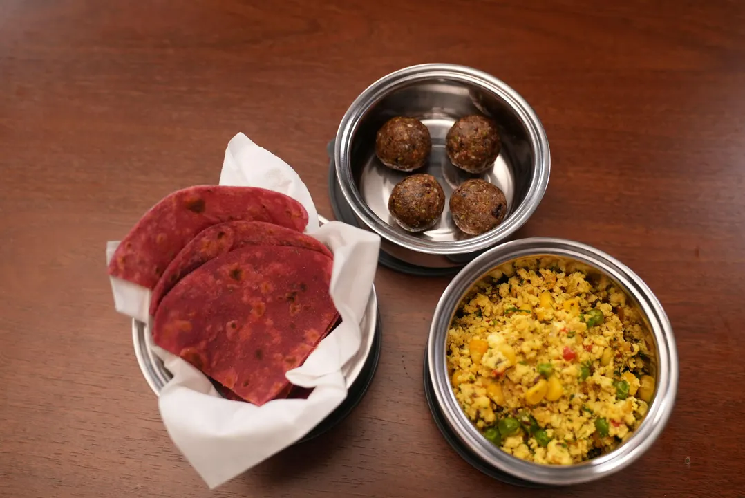 Beetroot Parantha  Paneer Bhurji  Energy Balls 
