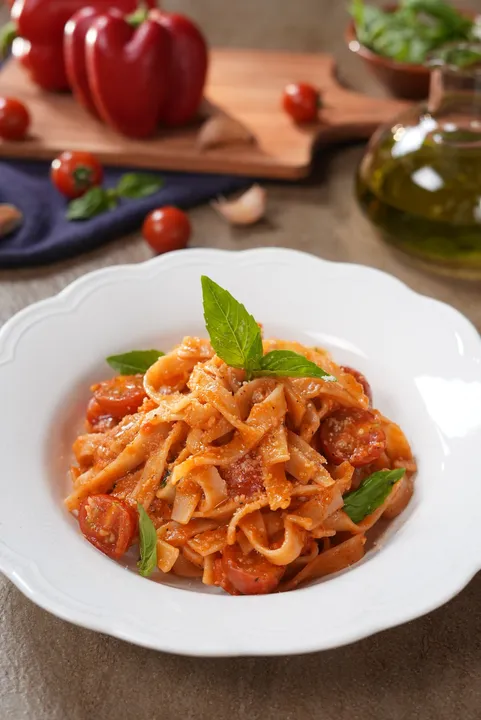 Roasted Pepper Pesto Pasta 4