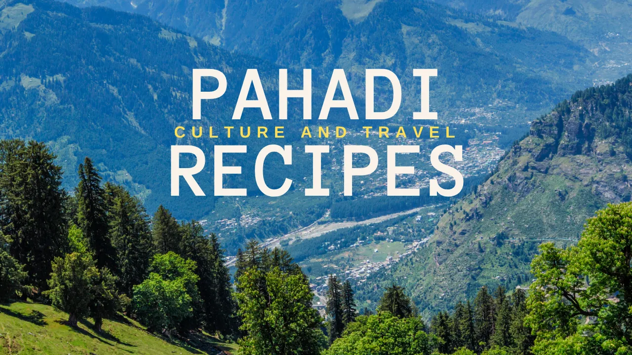 Mountain Pahadi Culture and Travel Journal Flyer in Beige and Blue Modern Style
