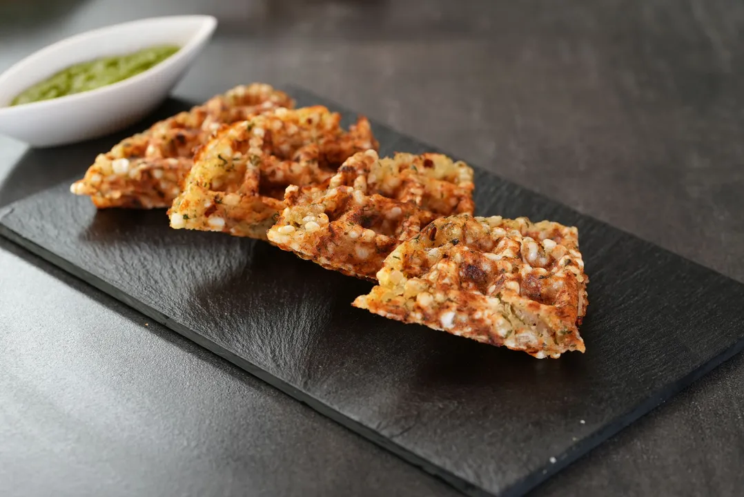 Sabudana Cheese Waffles
