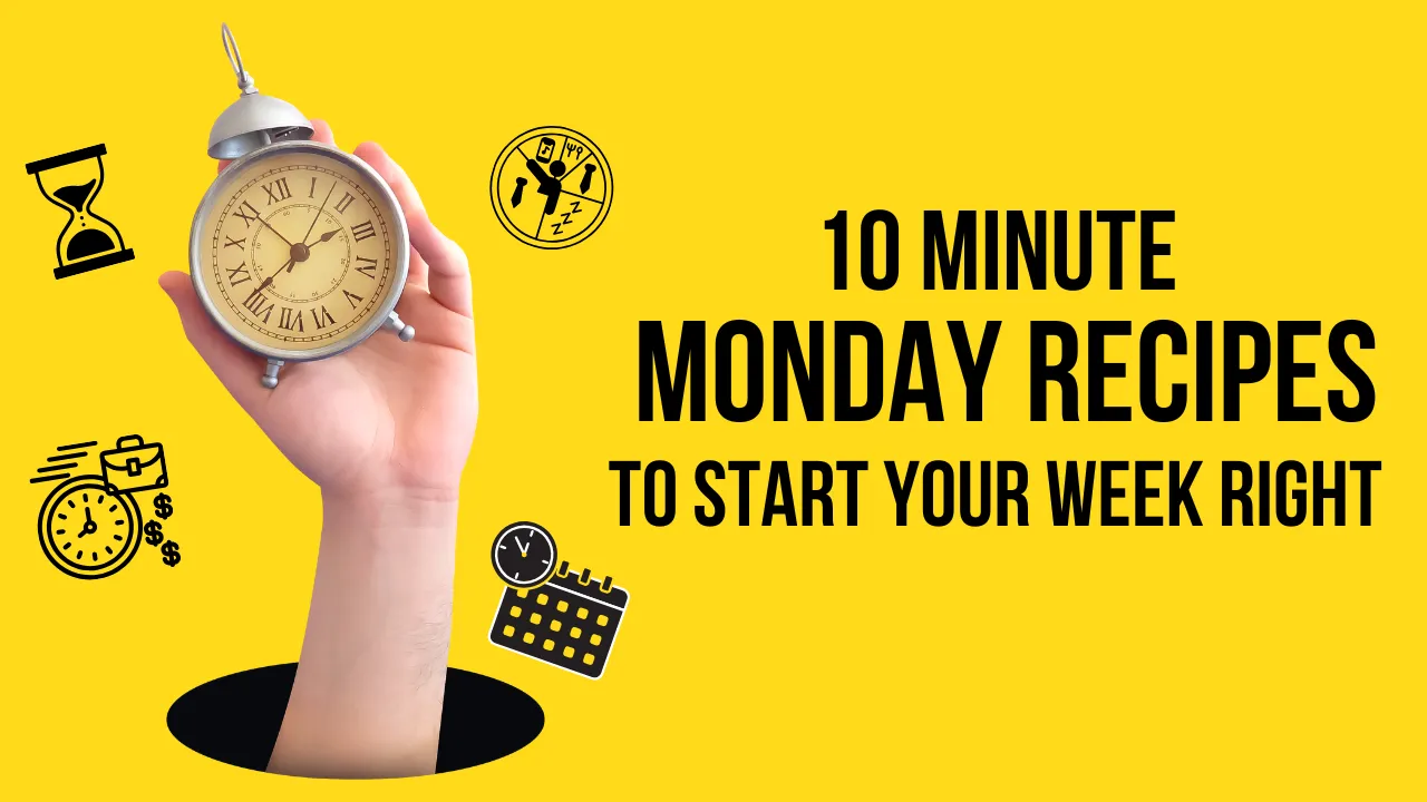 Yellow And Black Time Management YouTube Thumbnail