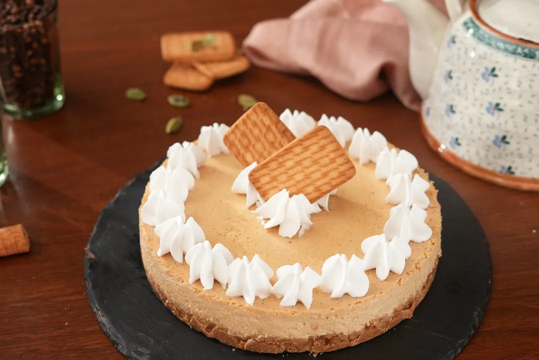 Chai Biscuit Cheesecake