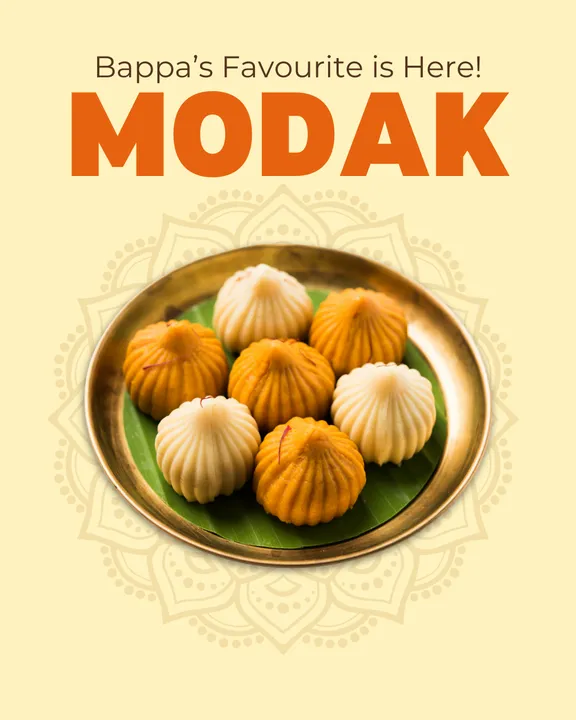 _Yellow And Orange Traditional Indian Modak Food Promotion Instagram Post (3)