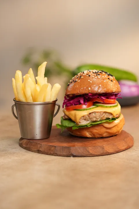 Smashed Chicken Burger - YT