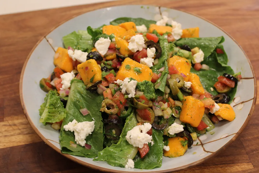Mango and Crumbled Cheese Salad - YT