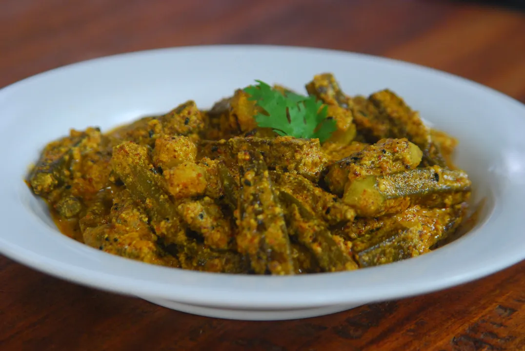 Achari Dahiwali Bhindi - SKK
