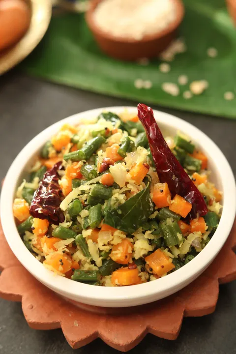 Carrots And Beans Poriyal 1 - YT.JPG