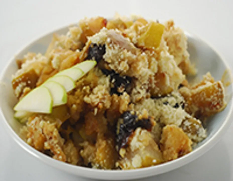 Prune and Pear Crumble - Cook Smart