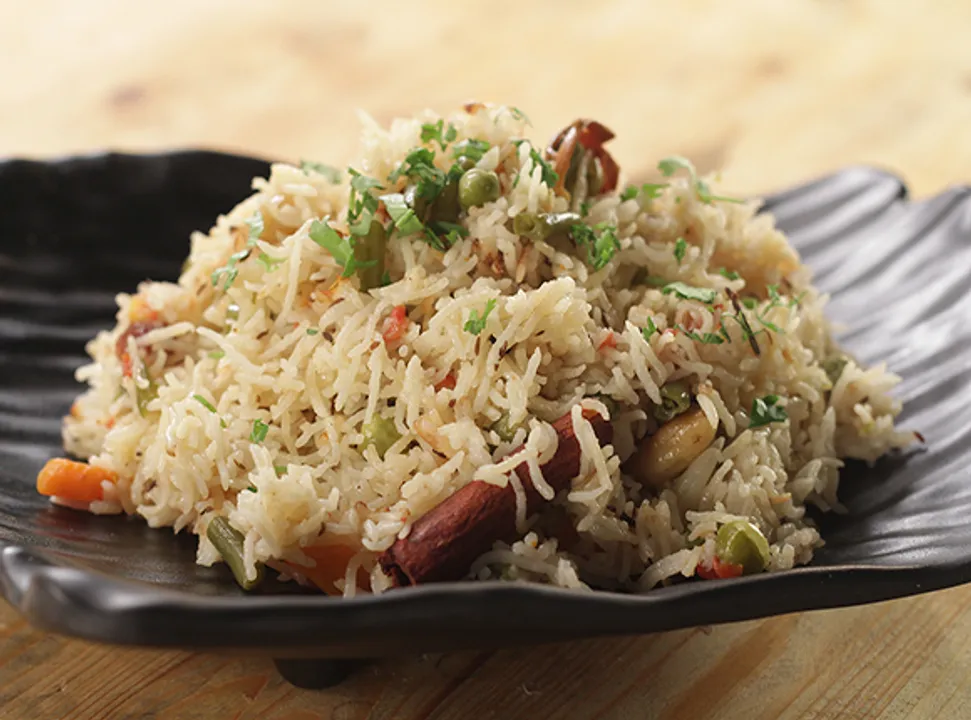 Pressure Cooker Vegetable Pulao - SK Khazana