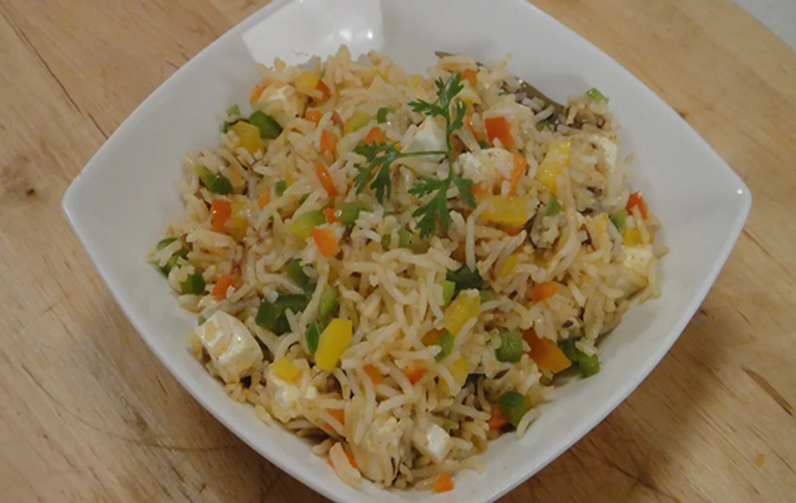 Achari Paneer Rice