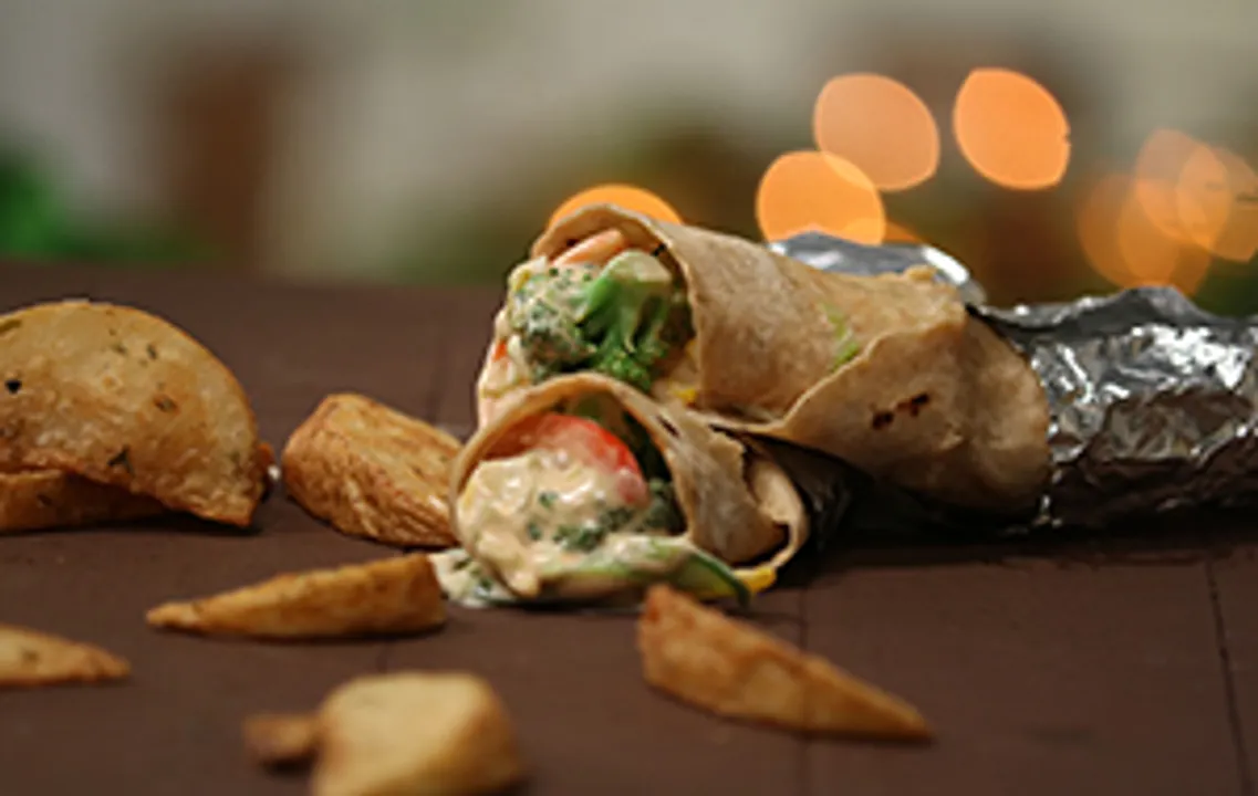 Mixed Vegetable and Mayo Wrap