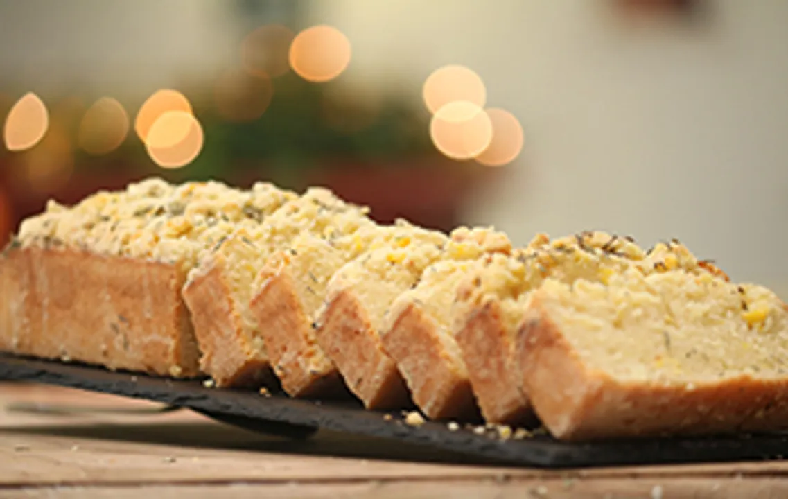 Corn Bread with Thyme Streusel