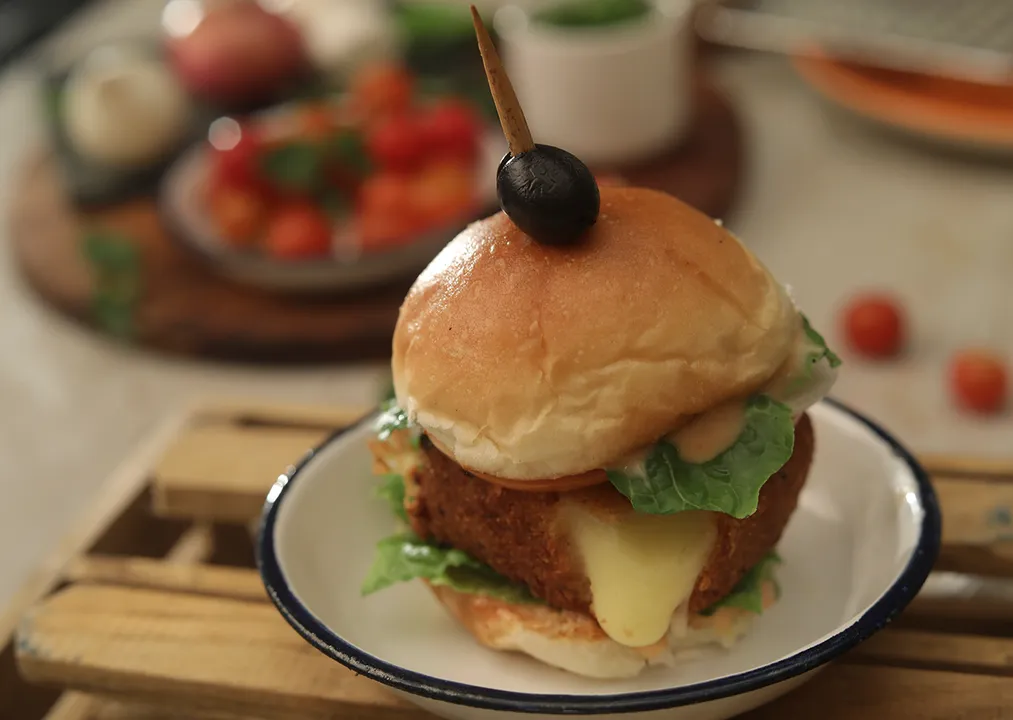 Fried Cheese Burger