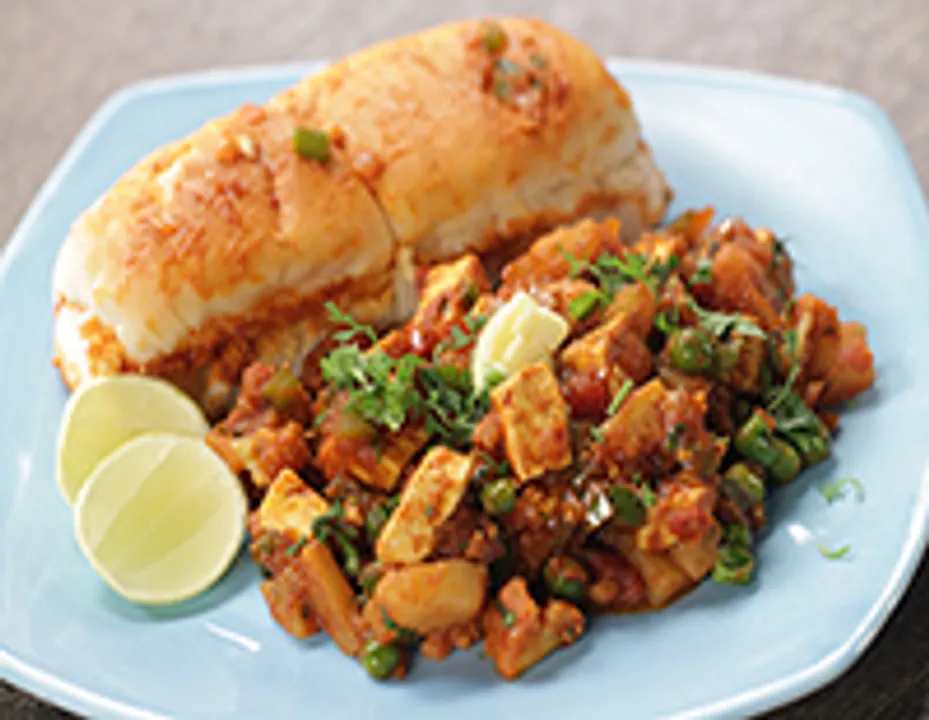 Paneer Khada Pav Bhaji - SK Khazana