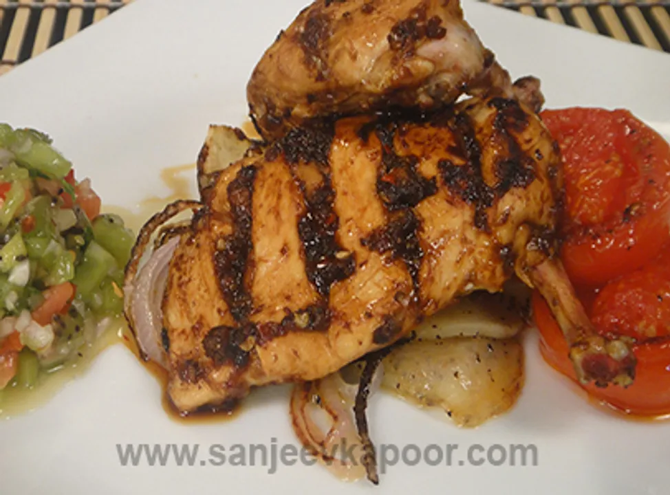 Grilled Chicken with Kiwi Salsa