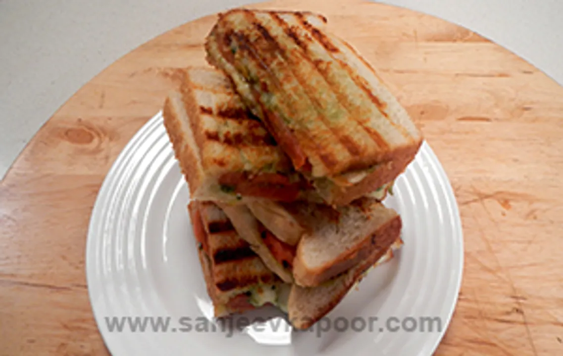 Fresh Mozzarella and Tomato Sandwich