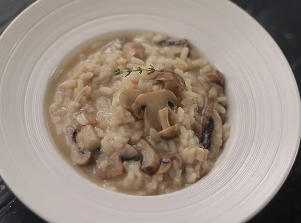 Creamy Mushroom Risotto-SK Khazana
