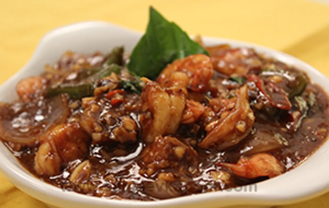 Prawn in Black Bean Sauce