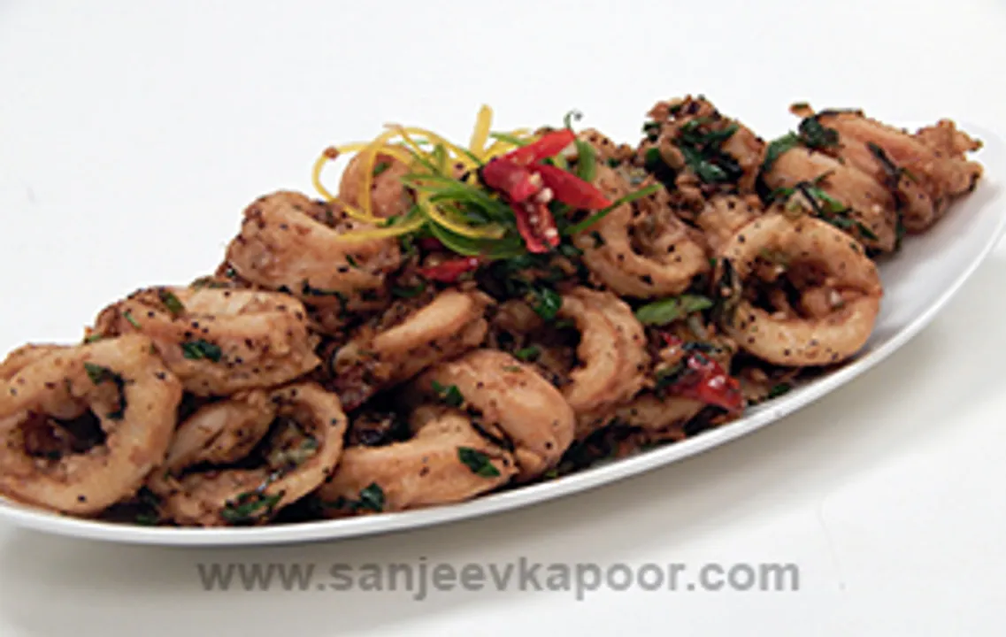 Spicy Stir Fried Squids