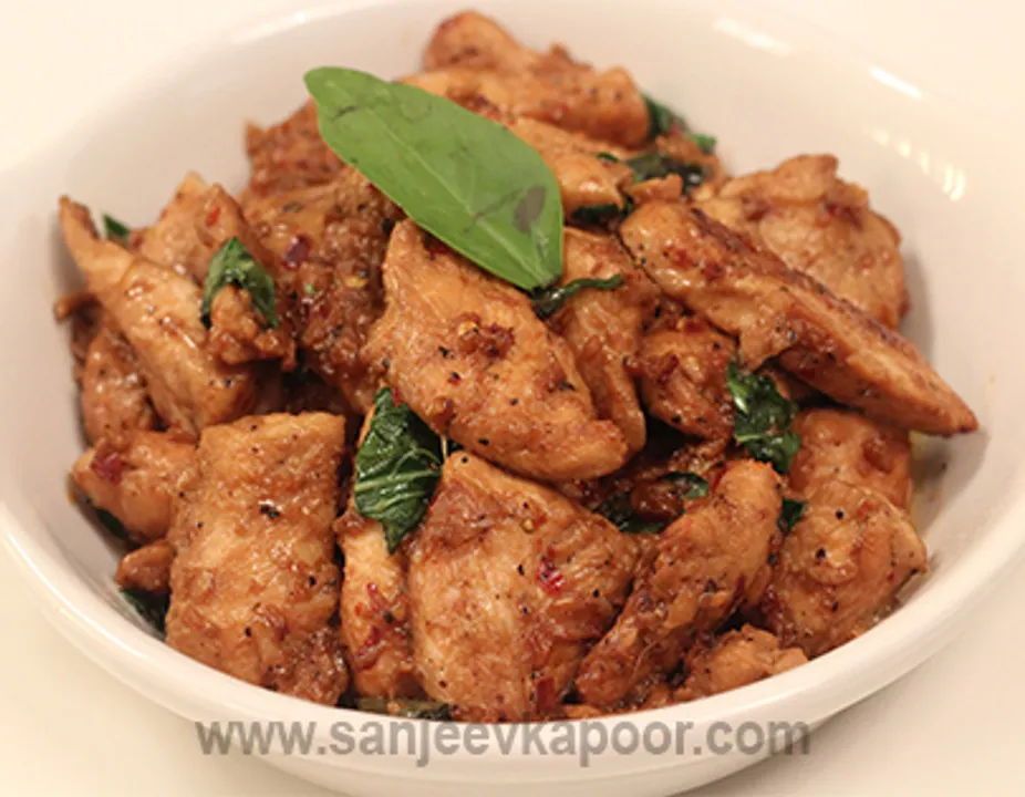 Burnt Garlic Basil Chicken