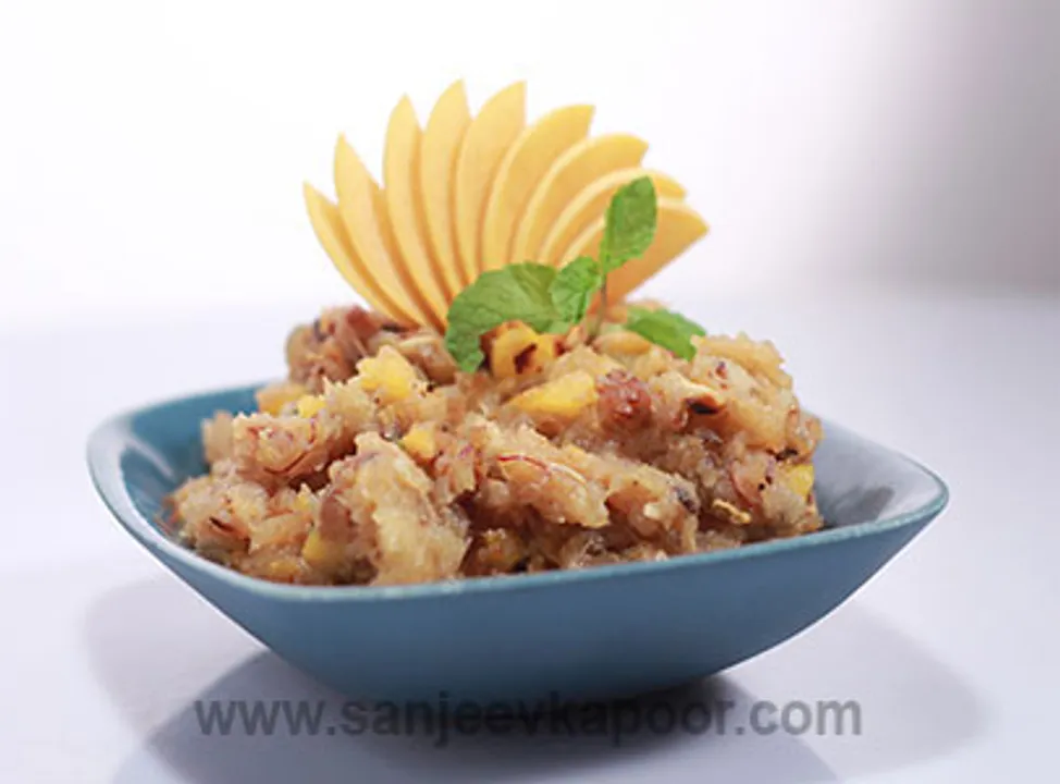 Peach Bread Halwa