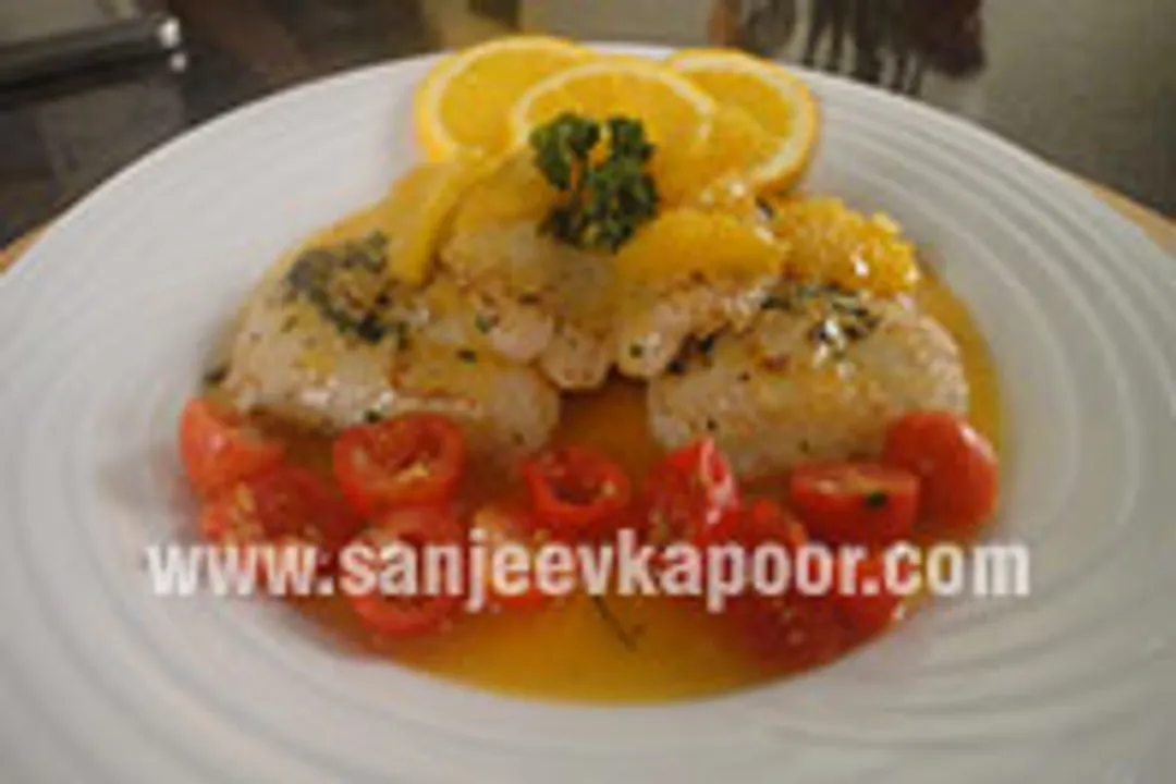 Seared Fish in Orange Sauce 