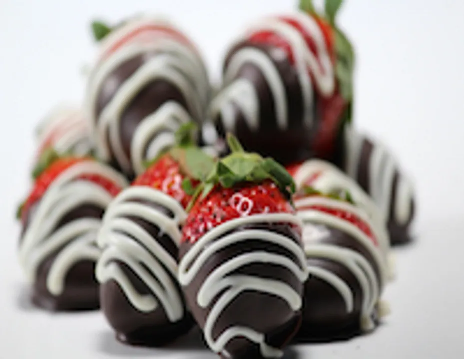 Chocolate Coated Strawberries with Salt