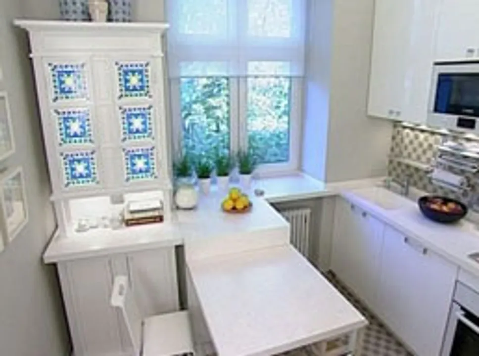 A small kitchen is wonderful and can be neat