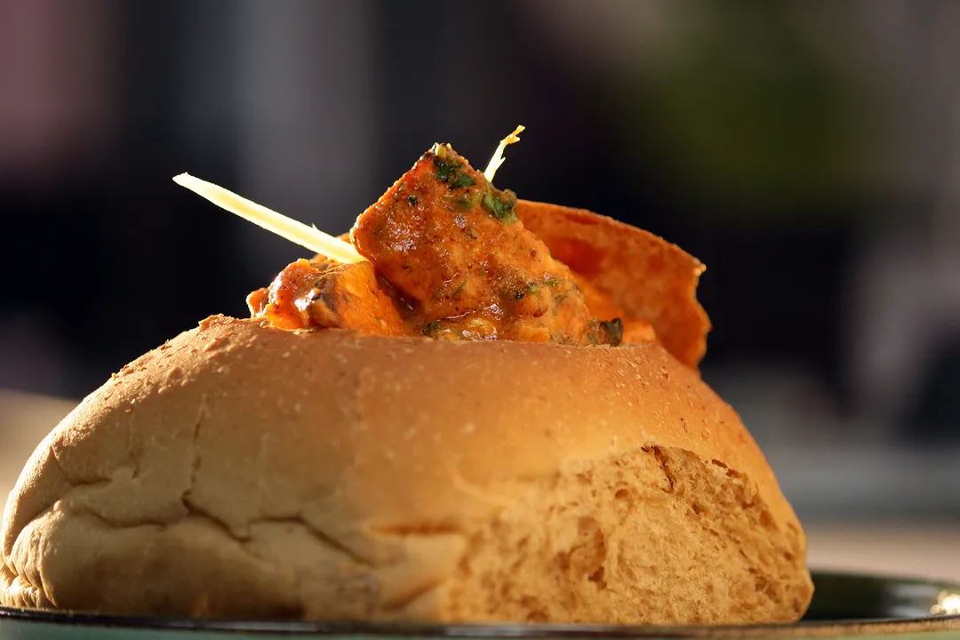 Paneer Tikka Masala Bunny Chow