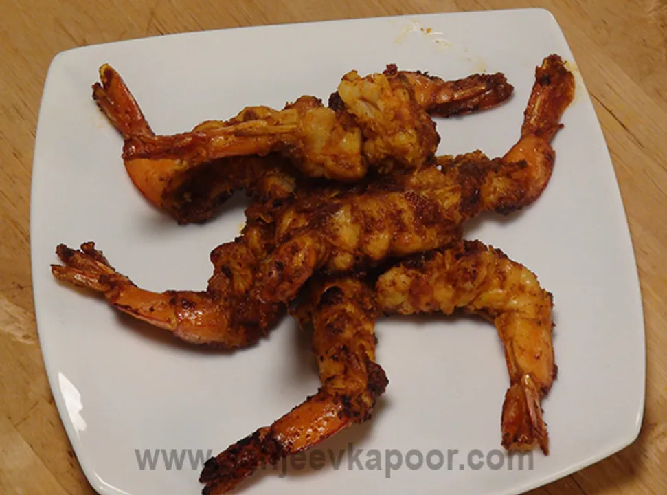 Stuffed Tiger Prawns - Goan Style