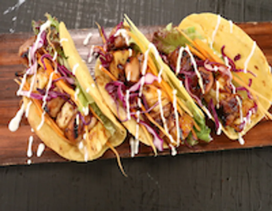 Barbecue Chicken And Pineapple Taco  
