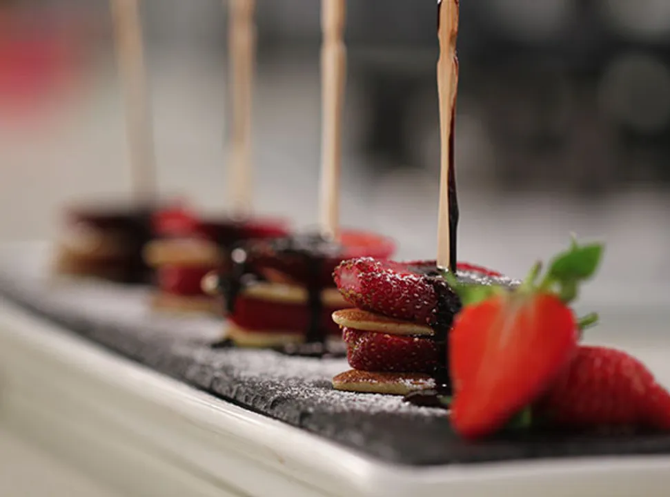 Strawberry Pancake Stacks