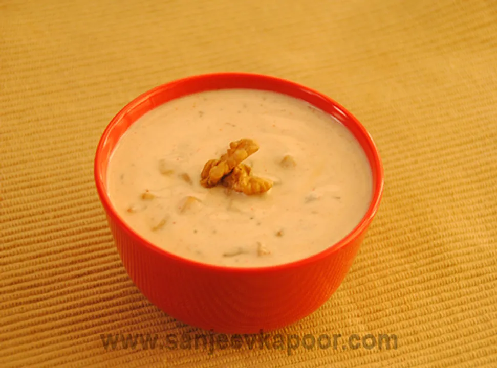 Apple and Walnut Raita