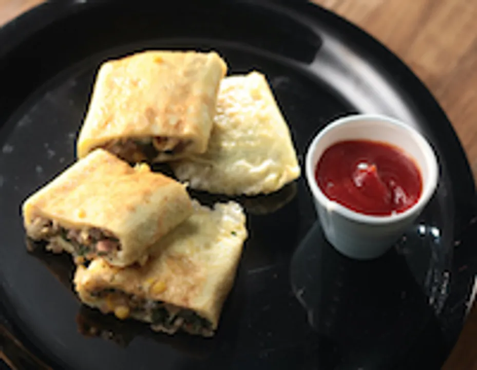 EGGS SPINACH WRAP - skk