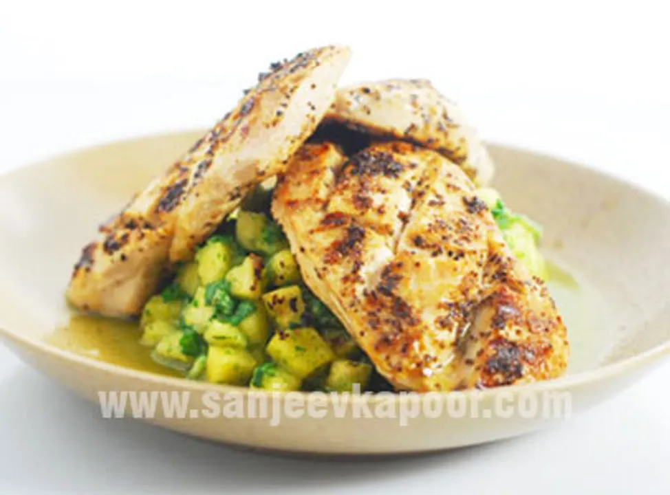 Cuban Spiced Chicken with Pineapple Salsa