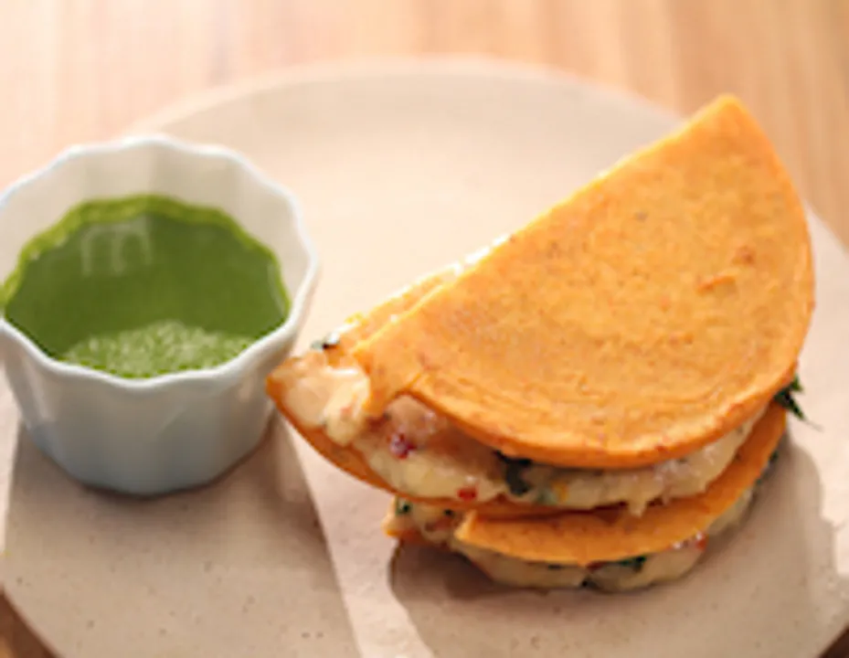 Cheesy Cheela Sandwich - SK Khazana