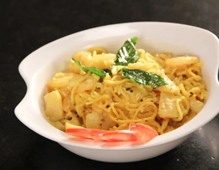 Seafood Moilee Spaghetti