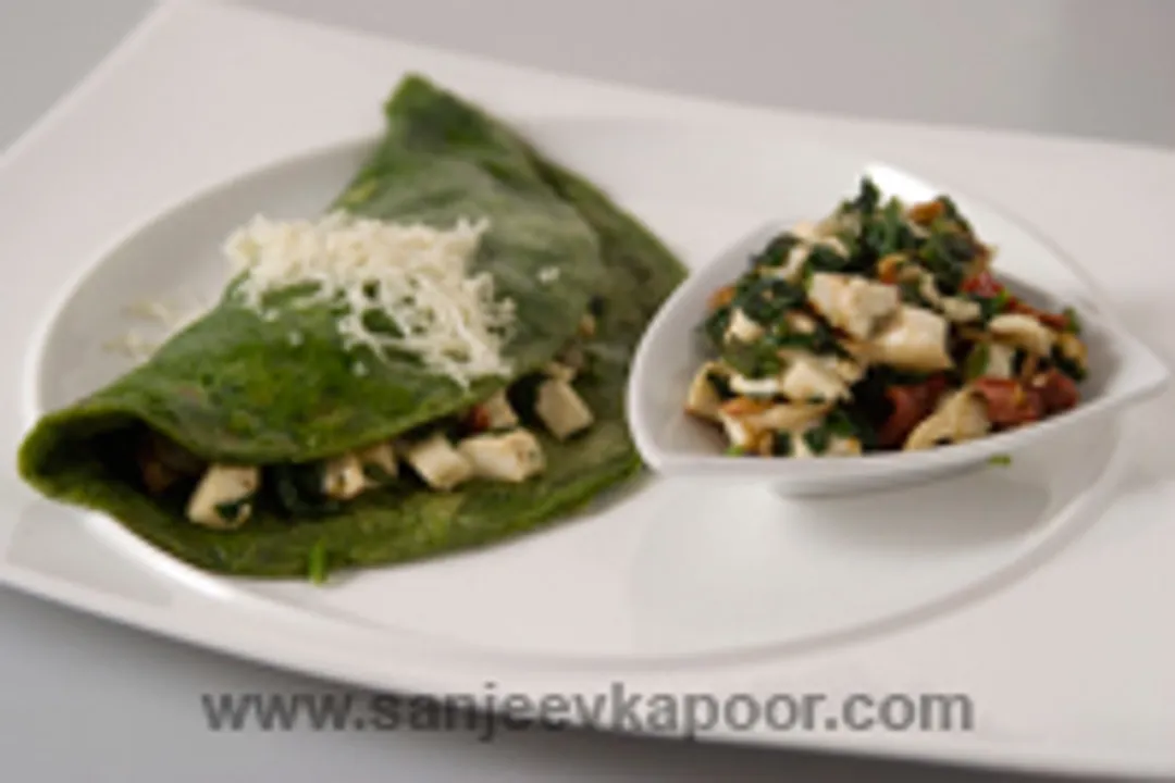 Spinach And Mushroom Pancakes