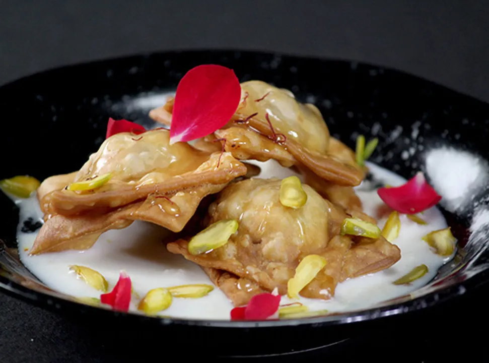 Date and Nut Parcels with Rabdi