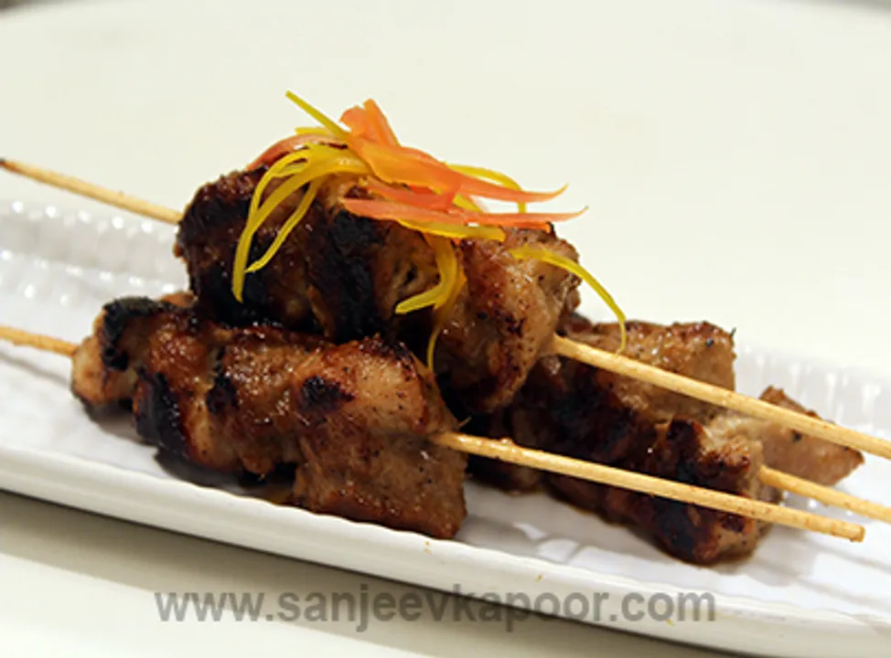 Grilled Lemongrass Chicken Satay