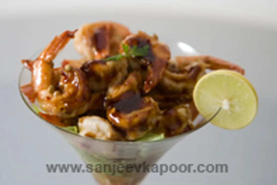 Tamarind Glazed Honey Shrimp