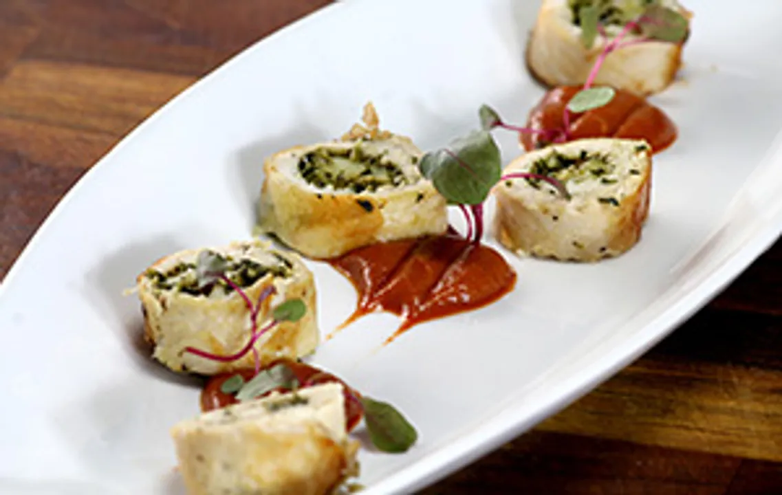 Pesto Chicken Roulade