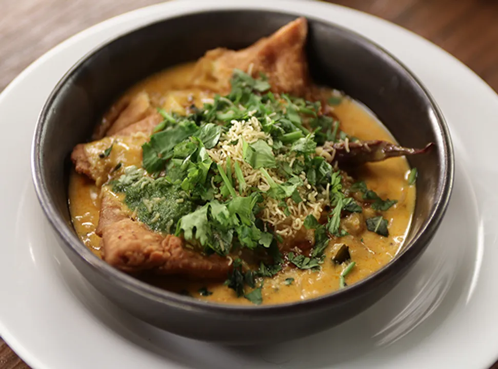 Samosa Kadhi Chaat - SK Khazana