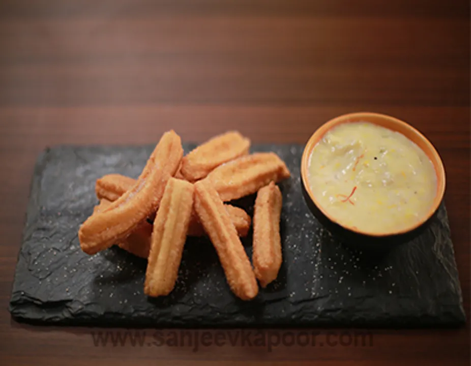 Churros with Pear Rabdi