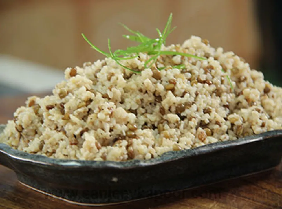 Lentil and Bulgur Pilaf
