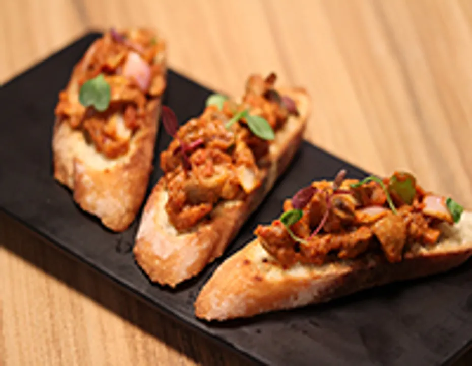 Kadai Mushrooms on Toast - SK Khazana