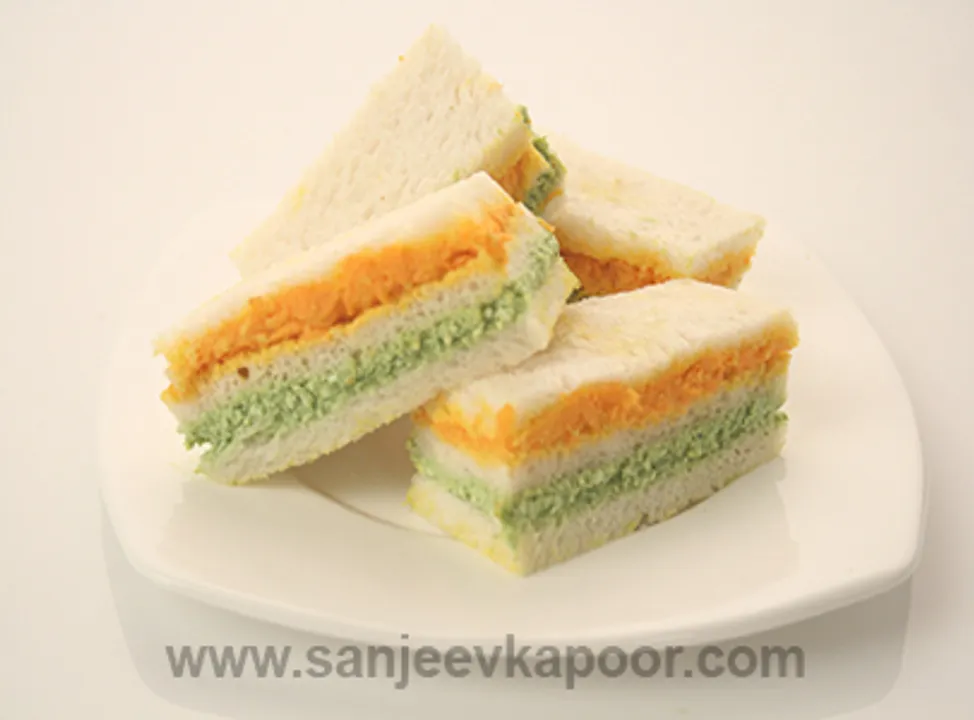 Carrot Chutney Sandwiches